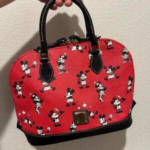 Dooney & Bourke Red and Black Mickey Mouse Satchel
